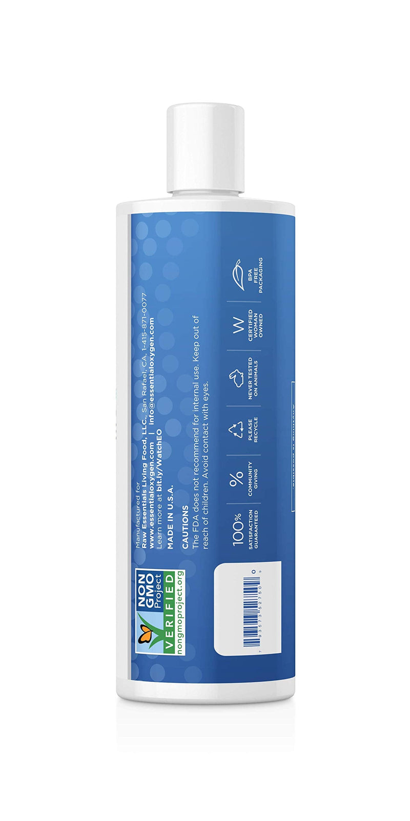 [Australia] - Essential Oxygen Food Grade Hydrogen Peroxide, Natural Cleaner, 3% USP, White, 16 Ounce 