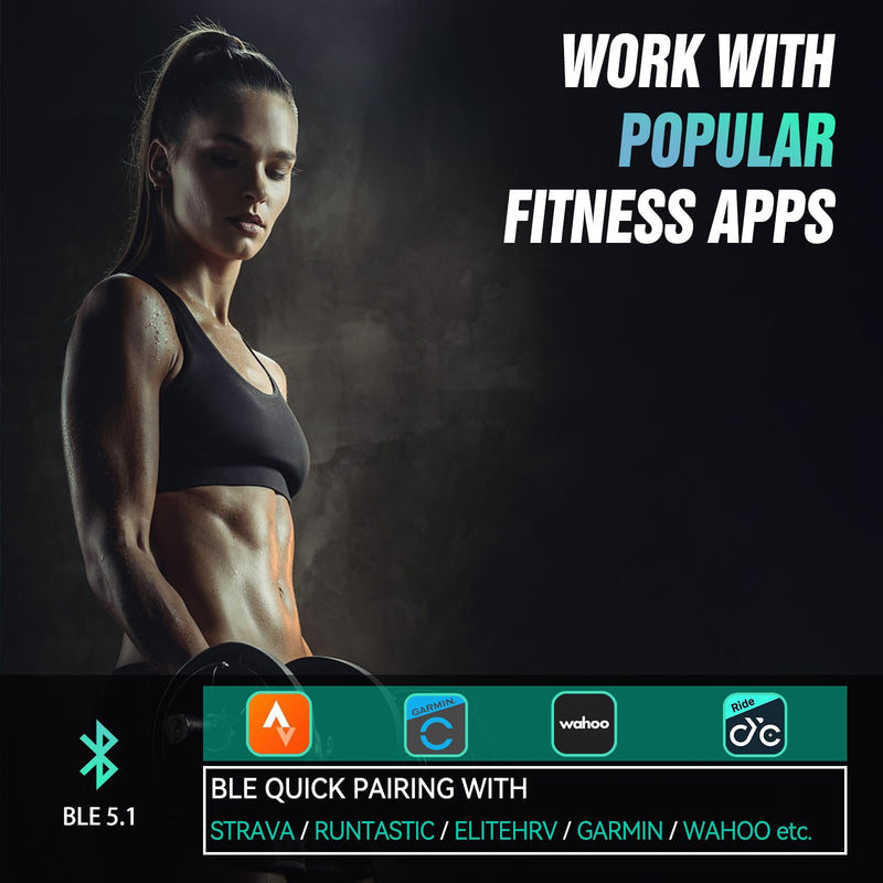 [Australia] - CYCPLUS Heart Rate Monitor Armband,Bluetooth 5.1 ANT+ HR Monitor with HR Zone LED Indicator, IP67 Waterproof, Use for Running Cycling Gym and Other Sports (2025 Upgraded Model) 