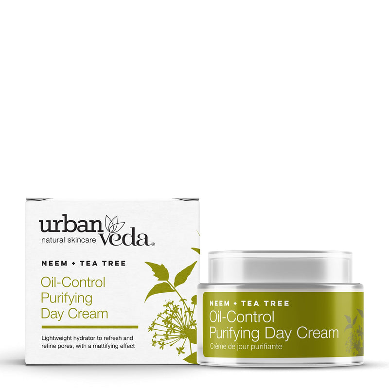 Urban Veda Moisturizer Skincare Set | Acne Moisturizer Day Cream, 1.70 Fl oz | Vitamin C Night Cream, 1.70 Fl oz| Face Moisturizer for Oily Skin| Pimple Cream with Tea Tree| Face Cream for Women & Men Day + Night Cream 1.7 Fl Oz (Pack of 2)