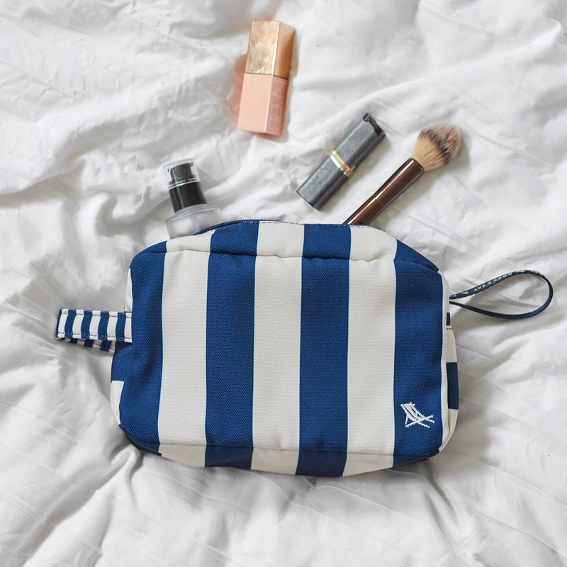 Dock & Bay Toiletry Bag - Large Travel Toiletries Kit - Whitsunday Blue Cabana - Whitsunday Blue