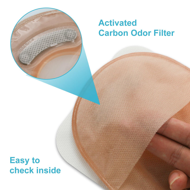 [Australia] - 21PCS Ostomy Bags,Colostomy Supplies,Two Piece Drainable Ostomy Pouch for Ileostomy Stoma Care, Cut-to-Fit (15pcs Bags+6pcs Barrier) 15+6pcs Two-piece Ostomy Bag 