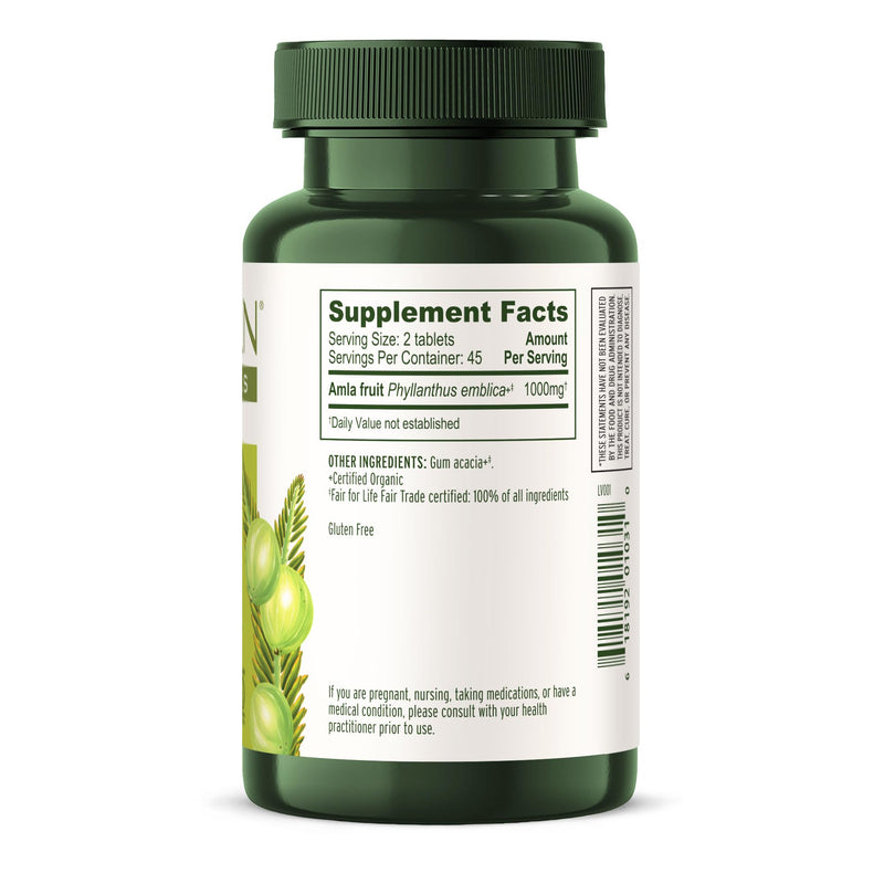 [Australia] - Banyan Botanicals Amla (Amalaki) Tablets – Organic Emblica Officinalis – Natural Source of Vitamin C and Antioxidants – Supports Digestion and Cleansing* – 90 Tablets – Non GMO Sustainably Sourced 