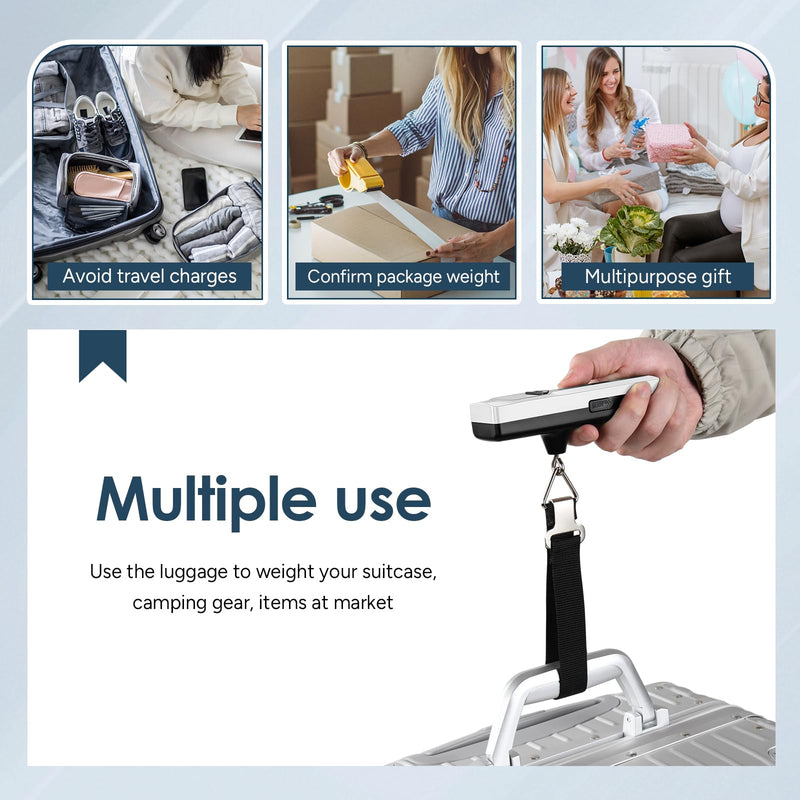 Battery-Free Luggage Scale 3PCS