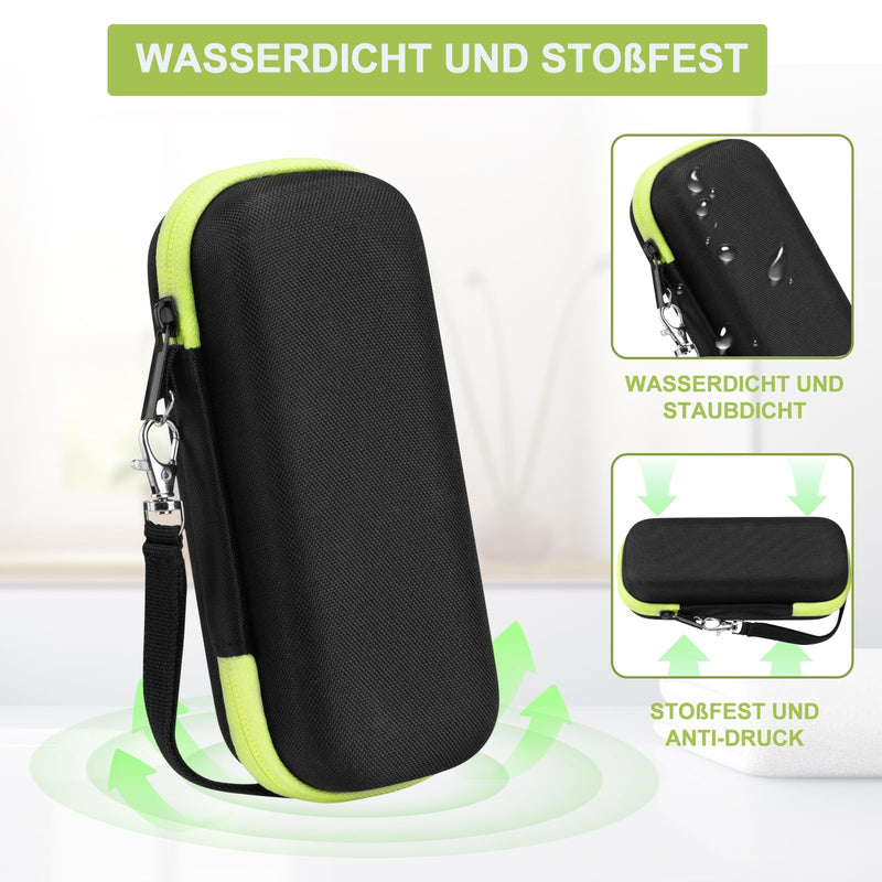 [Australia] - Carrying Case for Philips OneBlade Electric Trimmer and Shaver, Hard Travel Case Protective Cover for Beard Trimmer Green 