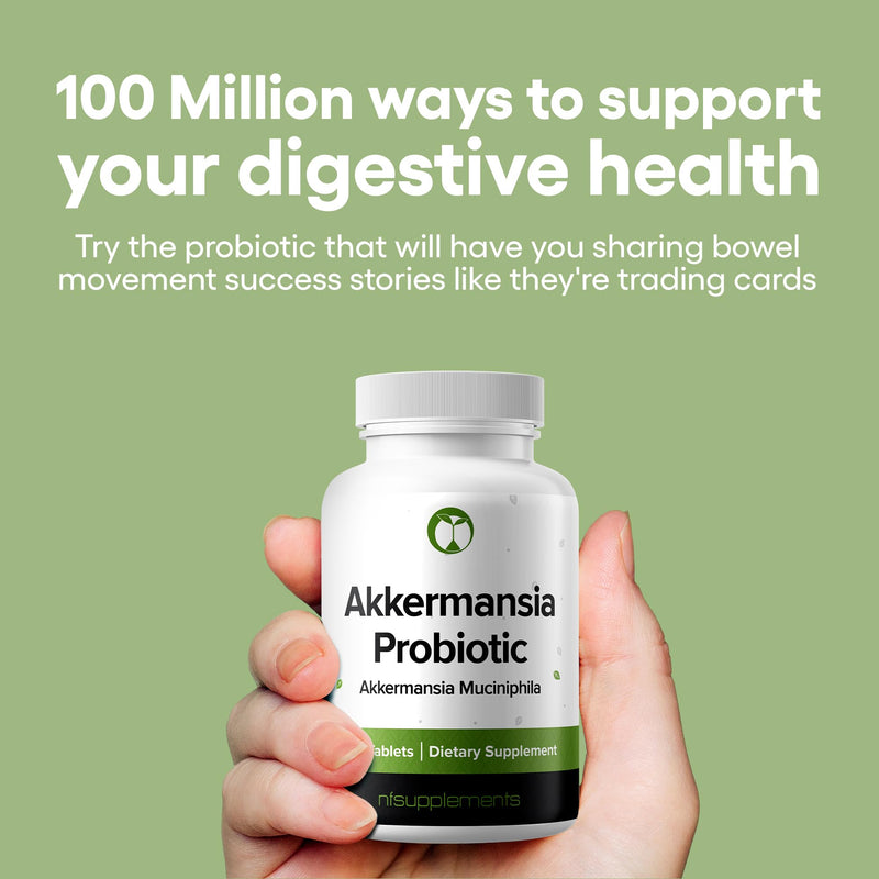 [Australia] - Akkermansia Muciniphila Probiotic Supplement 240 Tablets 100 Million AFU Probiotics for Men & Women Supports Intestinal Digestive & Gut Health (240, Akkermansia Muciniphila) 1 Count (Pack of 240) 