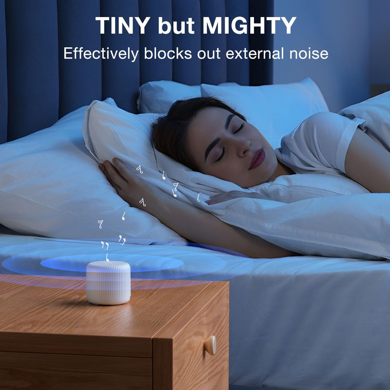 [Australia] - Portable Sound Machine for Baby Adults,LEICEX Travel Sound Machine,15 Non-Looping Sound Timer and Memory Play, Mini White Noise Machine for Sleeping Office Privacy Travel Gift 