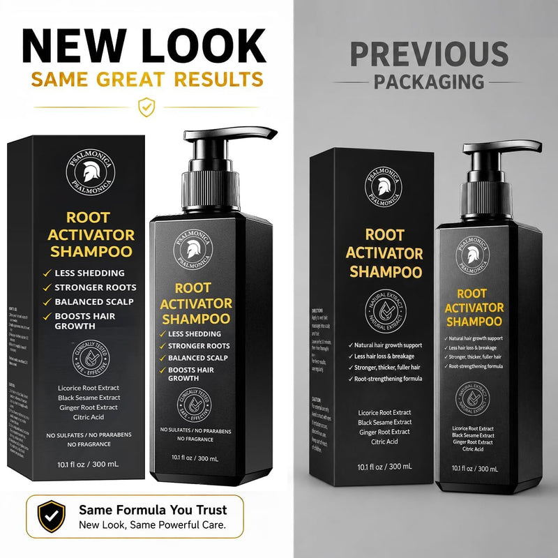 Root Activator Shampoo for Men: Hair Growth Shampoo for Hair Loss and Thinning Hair - Hair Loss Regrowth Shampoo for Men Women (Refreshing Scent) 10.1 Fl Oz (Pack of 1) Root Activator Shampoo