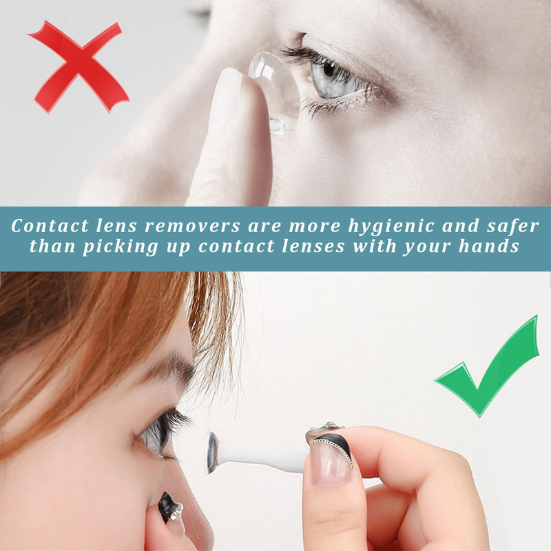 [Australia] - Pack of 6 contact lens suckers, contact lens insertion aid, contact lens remover, contact lens remover soft lenses, silicone contact lens remover, contact lens sucker soft lenses for hard lenses 