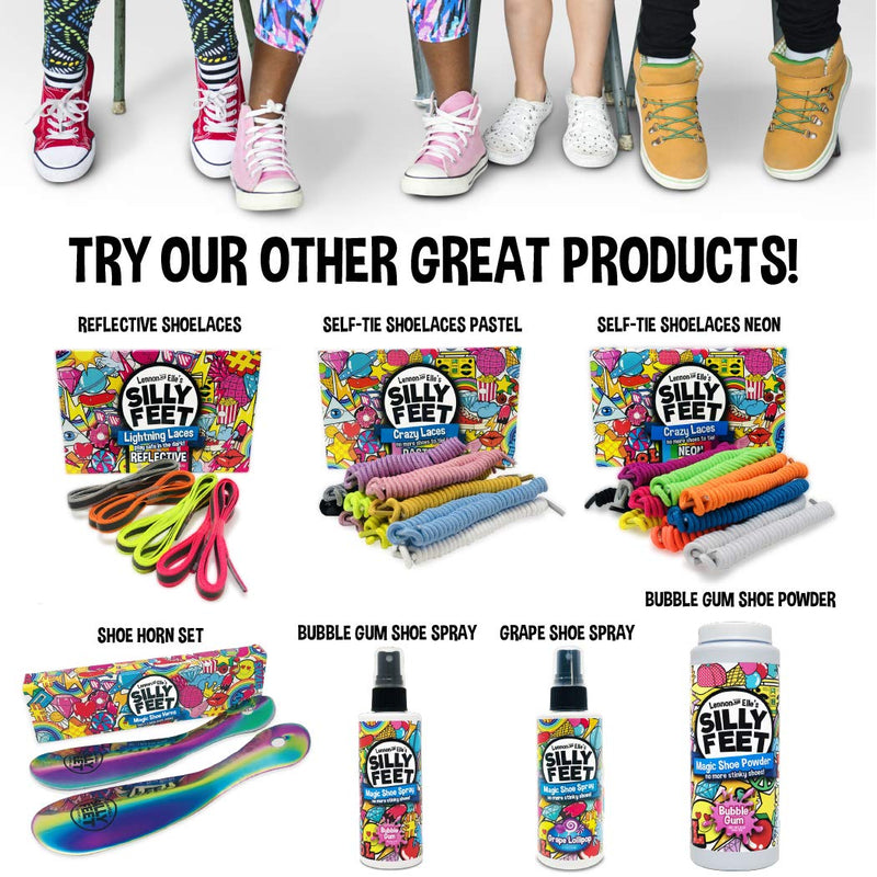 Magic Shoe Deodorizer, Foot Odor Powder for Smelly Feet, Odor Eliminator Stronger than Spray, Kids Shoe Powder for Odor Control, Large 8 Oz, Grape Lollipop Scent