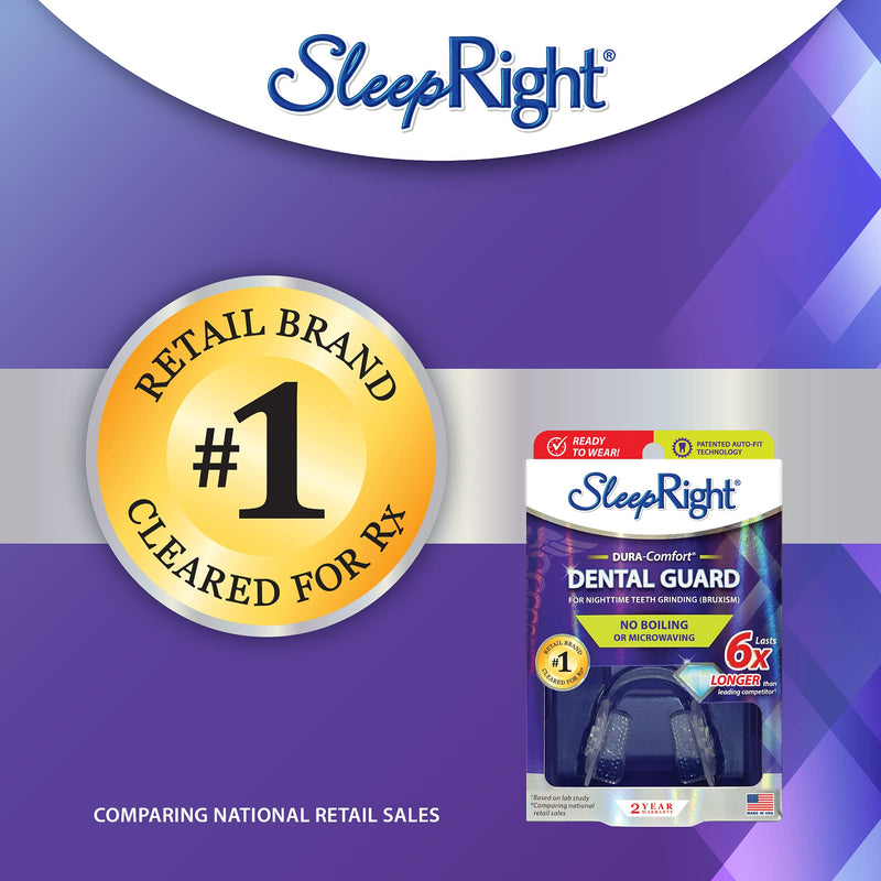 [Australia] - SleepRight Dura-Comfort Dental Guard – Mouth Guard To Prevent Teeth Grinding 1 Count (Pack of 1) 