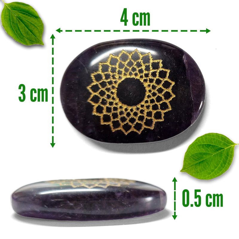 [Australia] - Zenith Gaia Premium Chakra Stones Set with Bracelet - Handmade 7 gemstones with engraving - 100% natural stones in an elegant wooden box - Chakra healing stones set for spiritual balance and energy work 