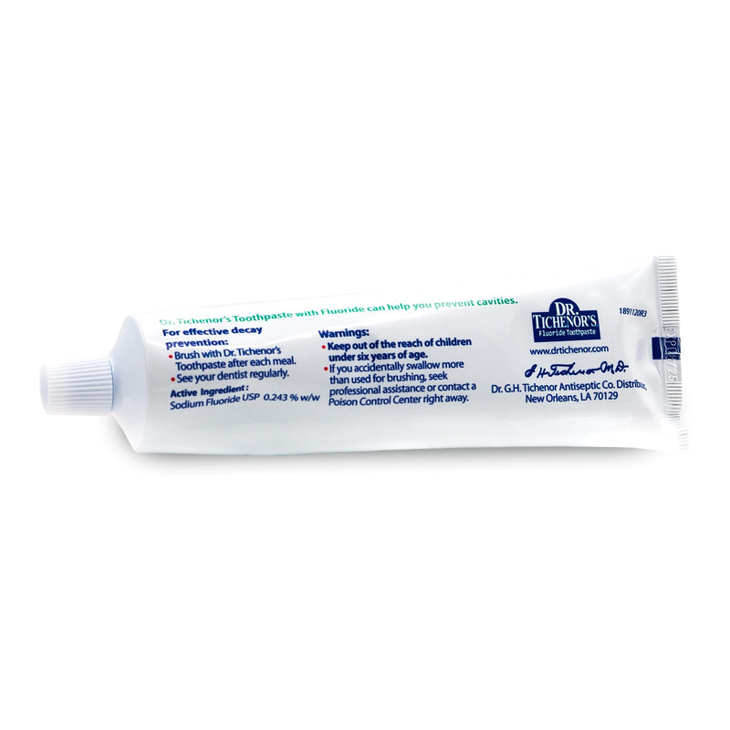 [Australia] - Dr. Tichenor's Extra Whitening and Tartar Control Fluoride Toothpaste - Cavity Fighting, Plaque Removal, and Teeth Whitening, with Natural Peppermint Flavor - 6.4 Ounce (Pack of 2) 