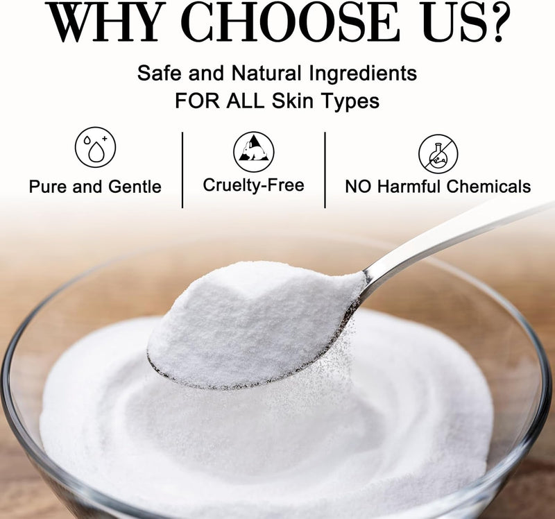 Pure Hyaluronic Acid Powder 100%,Dual Molecular Weight for Deep Hydration, Skin Smoothing & Plumping, Reduces Fine Lines, Ideal for DIY Serums and Daily Skincare,100g