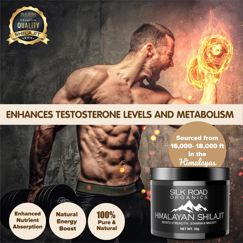 [Australia] - Pure Himalayan Shilajit (30 gm) Semi Liquid with Fulvic Acid and 85+ Trace Minerals for Metabolism, Immune System Support, Energy & Focus | Measuring Spoon 1.01 Fl Oz (Pack of 1) 