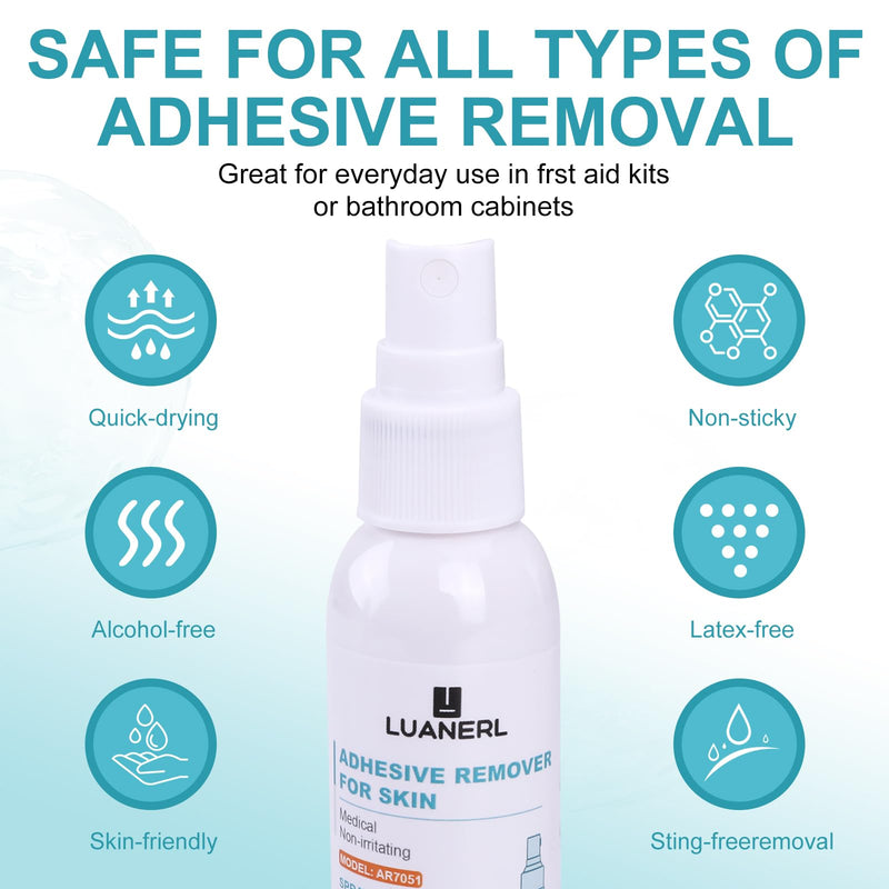 [Australia] - Adhesive Remover for Skin Spray Bandage & Surface & ostomy Supplies No Sting-Sensitive Skin-All Natural,30 ml Bottle 1.0 
