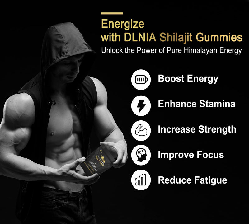 [Australia] - Shilajit Gummies with Ashwagandha, Turmeric - Organic, Zero Sugar & Vegan-Friendly Himalayan Shilajit for Men & Women - Energy, Calm, Cortisol, Sleep, Immune Support & Overall Health 14 Ingredients 