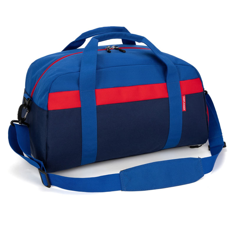 Small Kids Duffle Bag for Boys or Girls, 18" Length, Navy Blue | Fit Weekender, Sports Practice, or Overnight Travel