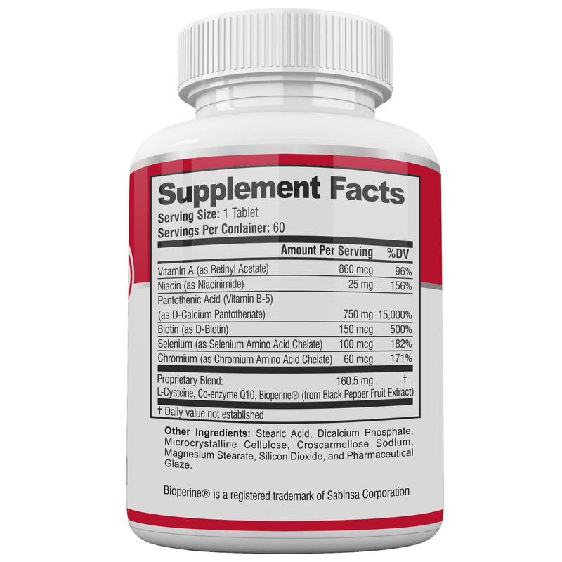 Acnetame Supplement- Anti Acne Vitamin Pills for Men Women Teens & Adults | Do your pores a favor and clear spots at the stem, natural hormonal pimple & blemish control, oily skin sebum 60 tablets