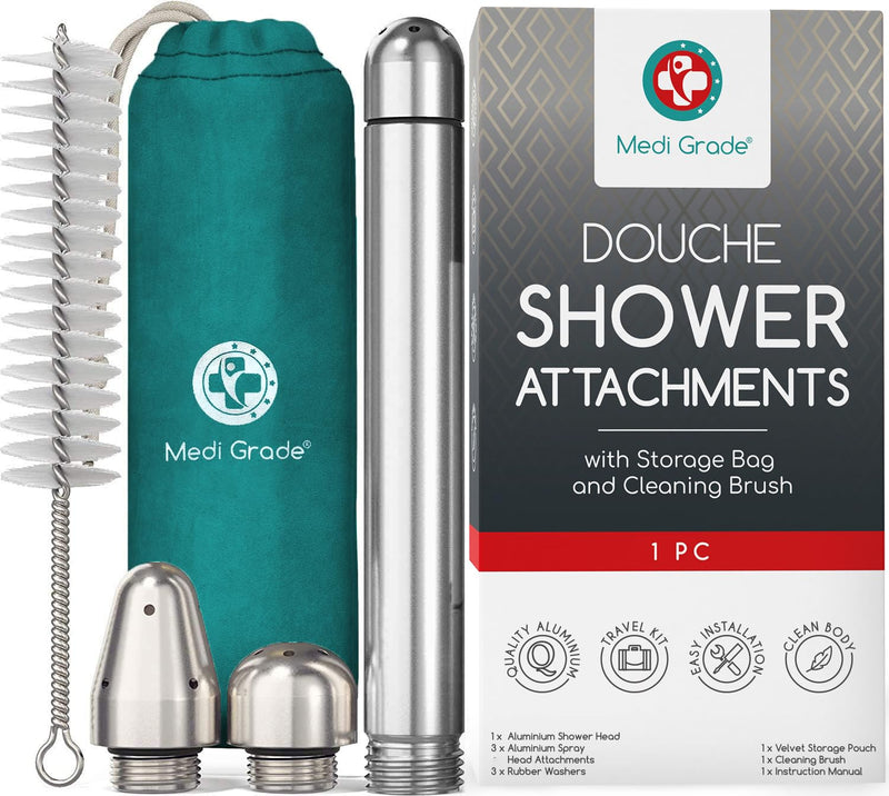 [Australia] - Shower Douche Nozzle for Men & Women ‚Äì Intimate Cleansing System with Easy Installation, Velvet Storage Bag, Cleaning Brush & Cloth ‚Äì Hygienic Douche for Men 