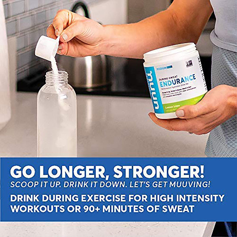 [Australia] - Nuun Hydration Endurance | Workout Support | Electrolytes & Carbohydrates (Lemon Lime, 16 Servings - Canister) Lemon Lime 16 Servings (Pack of 1) 