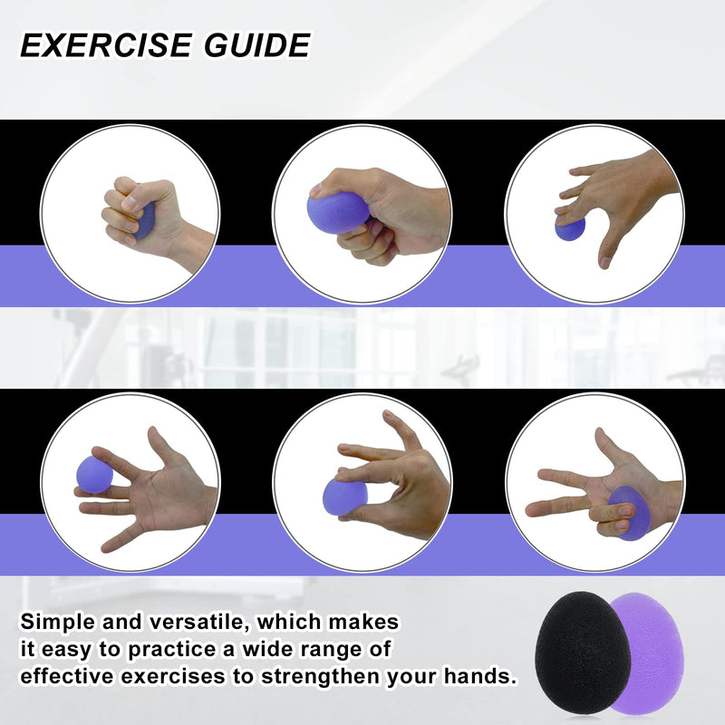 [Australia] - Stress Balls for Adults, Hand Exersicers for Strength, Squeeze Balls for Senior Hand Therapy, Set of 2 Hand Exersice Balls for Hand, Finger and Wrist Training…… Oversize 