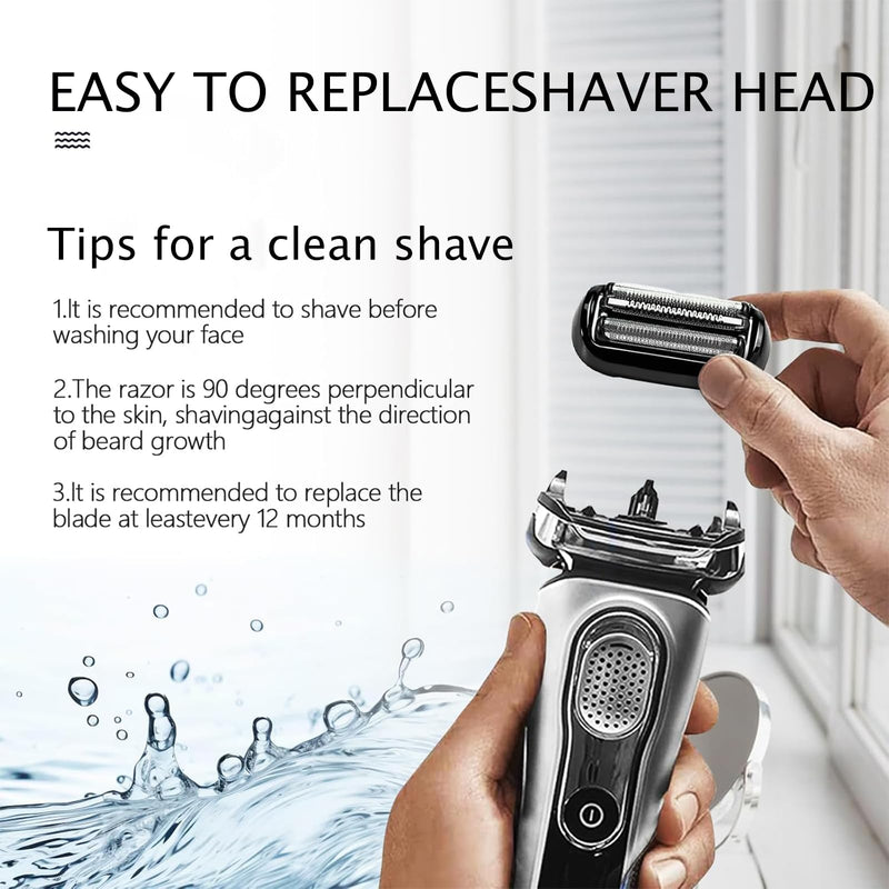 [Australia] - Shaver head compatible with Braun Series 5 (53B), shaving head for Braun S5, S6, easy to replace and clean, 53B replacement head for Braun Series 5 razor accessories 5018S 5020S 5035s 5049s 