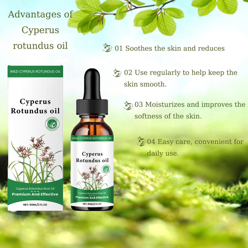 [Australia] - Cyperus Rotundus Oil, Cyperus Cyperus Hair Removal Oil, for Hair Removal, for Reducing and Inhibiting Body Hair Growth, for Smoothing the Skin, for Moisturizing and Soothing (Pack of 2) 