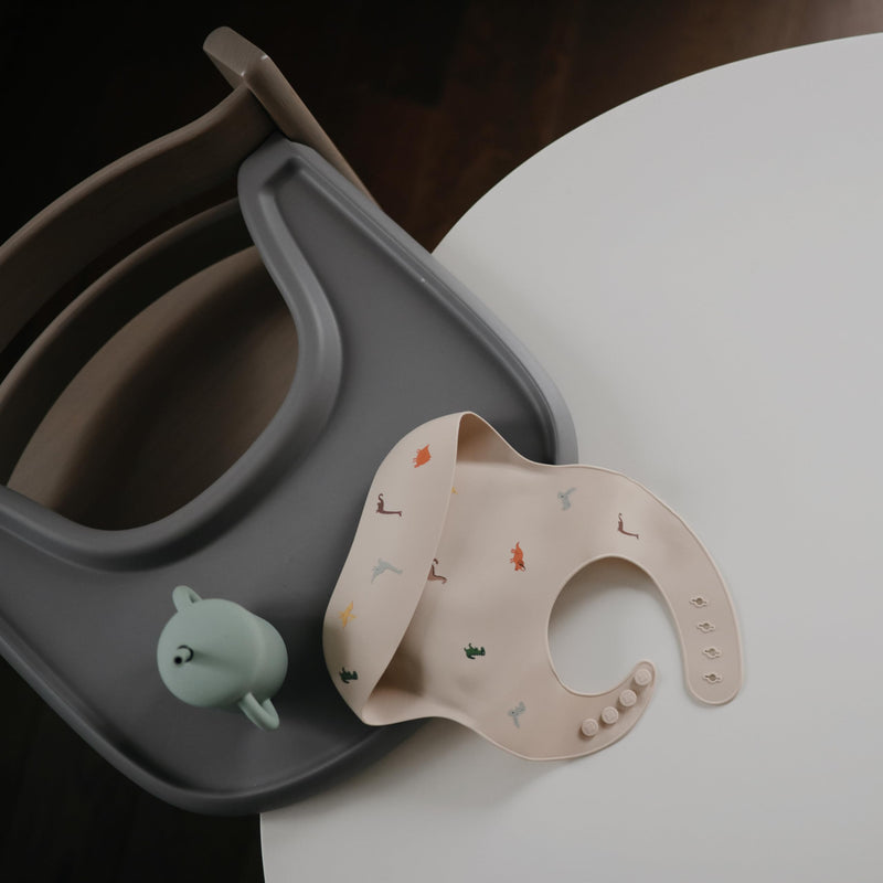 [Australia] - mushie 100% Silicone Training Cup & Straw for Toddlers | 6 Months+ (Cambridge Blue) Cambridge Blue 