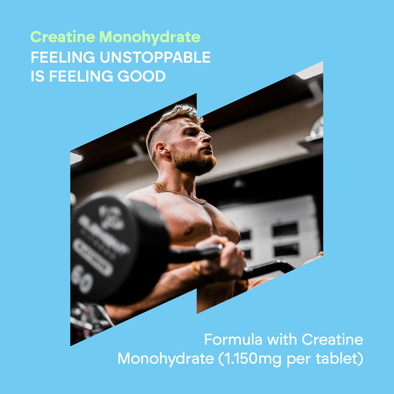 Creatine Monohydrate Tablets 6000mg - Men and Women - Sports Supplement CreatineMonohydrate - 90 Tablets Creatine Monohydrate Nutralie