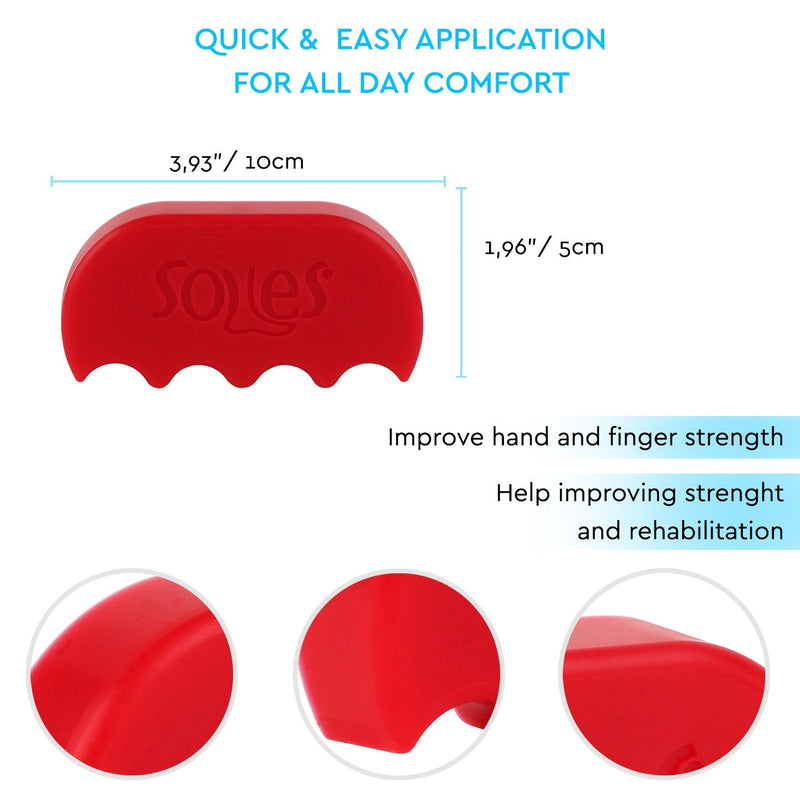 Soles Hand and Finger Strength and Rehabilitation Toy Red (Hard) (SLS521R)