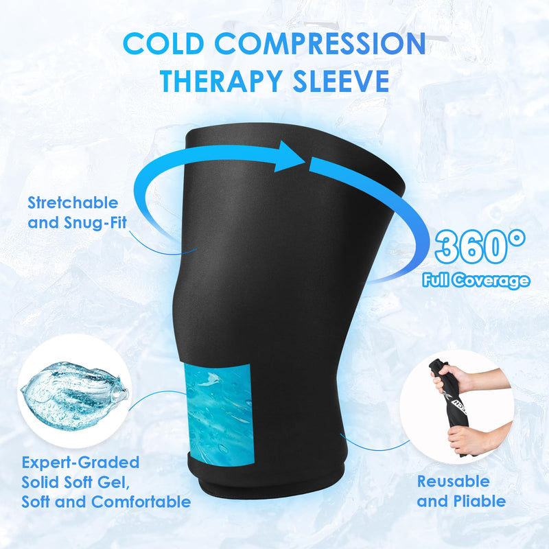[Australia] - Comfitech Knee Ice Sleeve for Cooling Application, Flexible Cold Gel Pack Reusable, Medium 1.0 