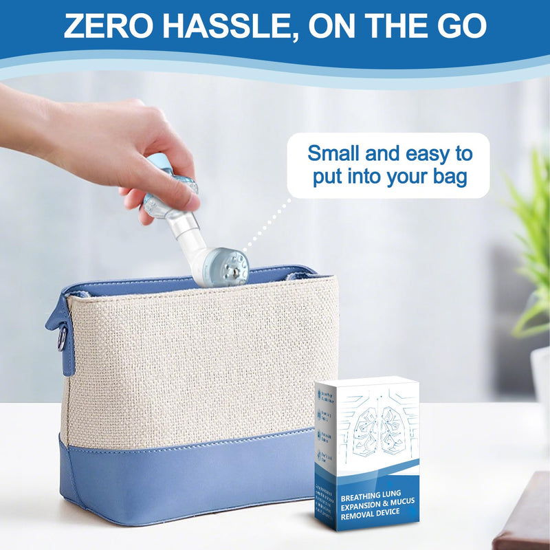 [Australia] - Breathing Trainer, Non-Measuring Exerciser, FSA and HSA Eligible Portable Breathing Training Device with 2 Filters to Develop Respiratory Muscles and Strengthen Capacity 