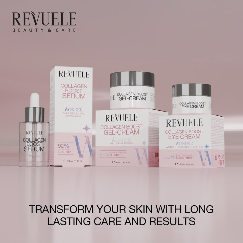 REVUELE Face Serum Collection, 30ml (Anti-Age, Niacinamide, Vitamin C, Retinol, Hyaluron + B5) (30 ml, COLLAGEN BOOST) 1 Fl Oz (Pack of 1)