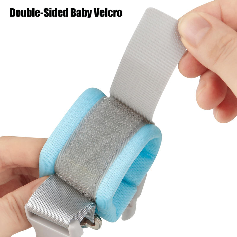 [Australia] - PandaEar Anti Lost Wrist Link, Toddler Harness Walking Leash Safety Child Wristband Leashes for Babies Kids (Blue) Blue 