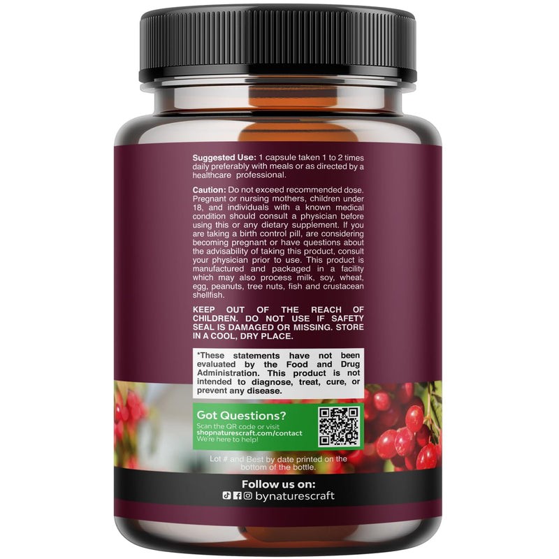 [Australia] - Advanced Kidney Support Supplement - Kidney Cleanse Detox & Repair Cranberry Extract Capsules with Uva Ursi, Stinging Nettle & Astragalus for Kidney Health - Urinary Tract Health - 60 Caps 60 Count (Pack of 1) 