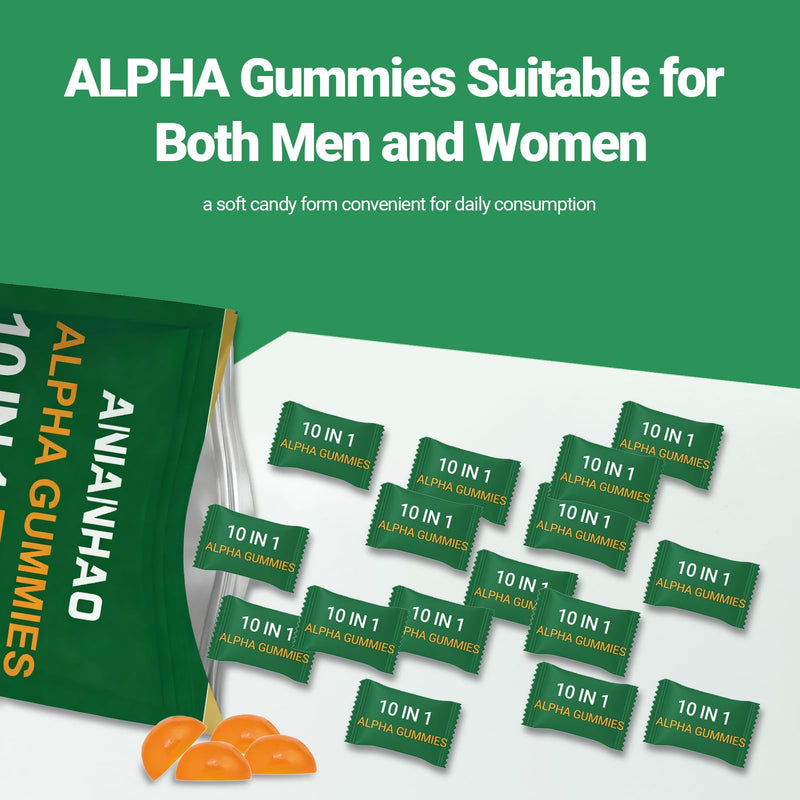 10-in-1 Alpha Shilajit Gummies | 4000 mg Pure Himalayan Shilajit with 85+ Trace Minerals & Ashwagandha Maca Root | for Men & Women | ShilAbsorb Bioavailability Tech, Vegan, 90 Gummies, 45 Days Supply