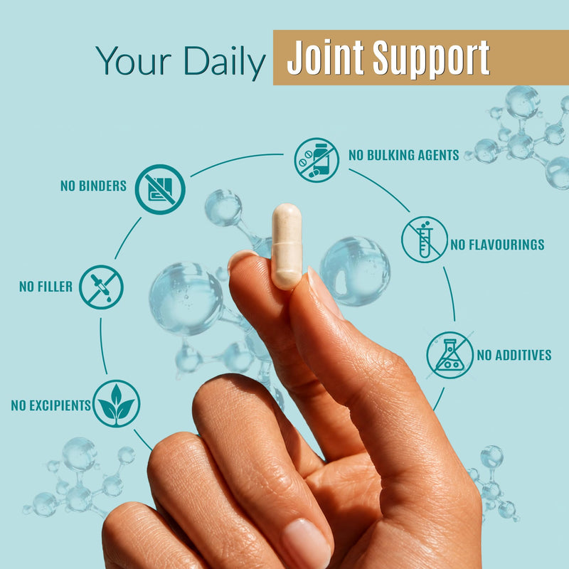 Glucosamine and Chondroitin with Vitamin C | Anti-inflammatory, Osteoarthritis, Cartilage Support | Premium Quality UK Certified Complex | Capsules | No Nasties | SPIRIT VITALE