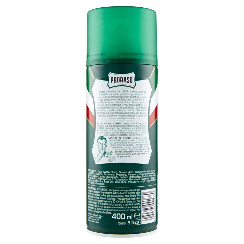[Australia] - Proraso Green Tutte Le Barbe Shaving Foam, 1 piece 1 piece (pack of 1) 