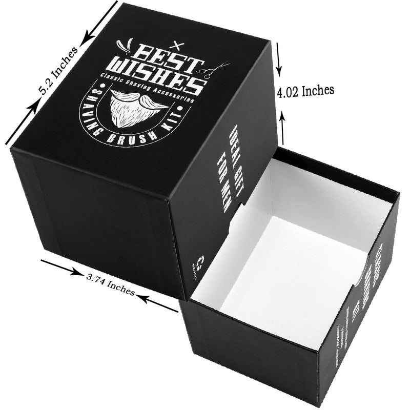 [Australia] - Men's Shaving Brush Set Boar Bristle Hair Shaving Brush, Stainless Steel Shaving Bowl & Stand, 3.5Oz Shaving Soap Wet Shaving Cleaning Tool Birthday Father Day Gifts for Him Men White 