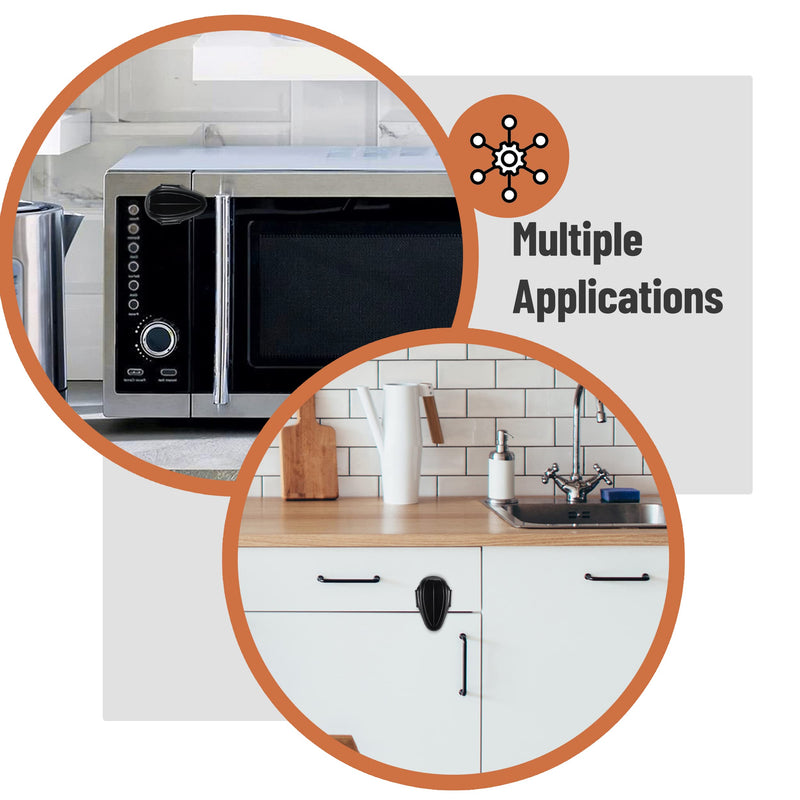 [Australia] - Mr. Pen- Oven Lock Child Safety, 1 Pack, Black, Heat-Resistant Oven Lock, Stove Child Proof, Stove Baby Proof, Stove Locks Child Safety, Oven Baby Proofing, Oven Safety Locks for Babies 