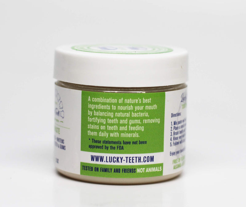 [Australia] - Lucky Teeth Organic Toothpaste-All Natural, Remineralizes and Fortifies Teeth and Gums. (2 oz 2 Pack) 2 Ounce 2 Pack 