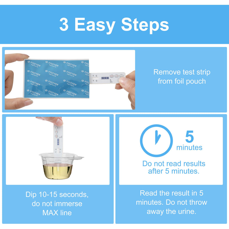 [Australia] - 15 Pack of FIRSTVIEW Marijuana (THC) Single Panel Drug Tests Kit, 5-min Quick & Accurate Detection for Marijuana in Urine, Detects Any Form of THC Cannabis 15 Count(Pack of 1) 