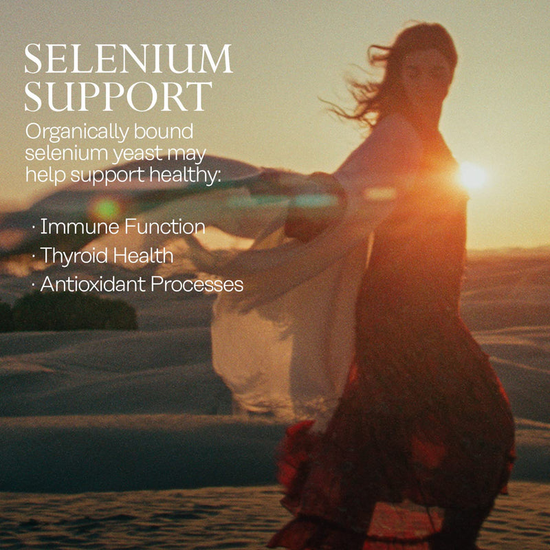 [Australia] - Solaray Selenium, High Potency, Healthy Immune System, Thyroid Function & Antioxidant Support, 100 VegCaps 100 Count (Pack of 1) 