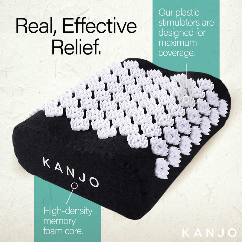 [Australia] - Kanjo Acupressure Cushion | Memory Foam Acupressure Pillow for Back and Sciatica Pain | 100% Cotton Linen Cover 