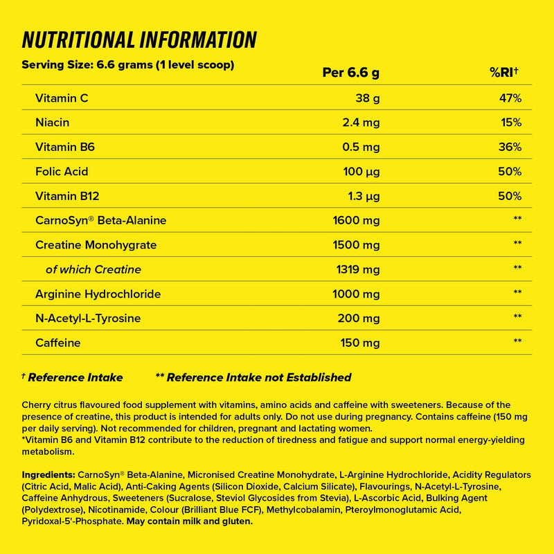 [Australia] - C4 Original - Pre-Workout Booster - Drink Powder for Energy Drink | 150 mg caffeine + beta-alanine + creatine monohydrate (cherry citrus, 60 servings) 