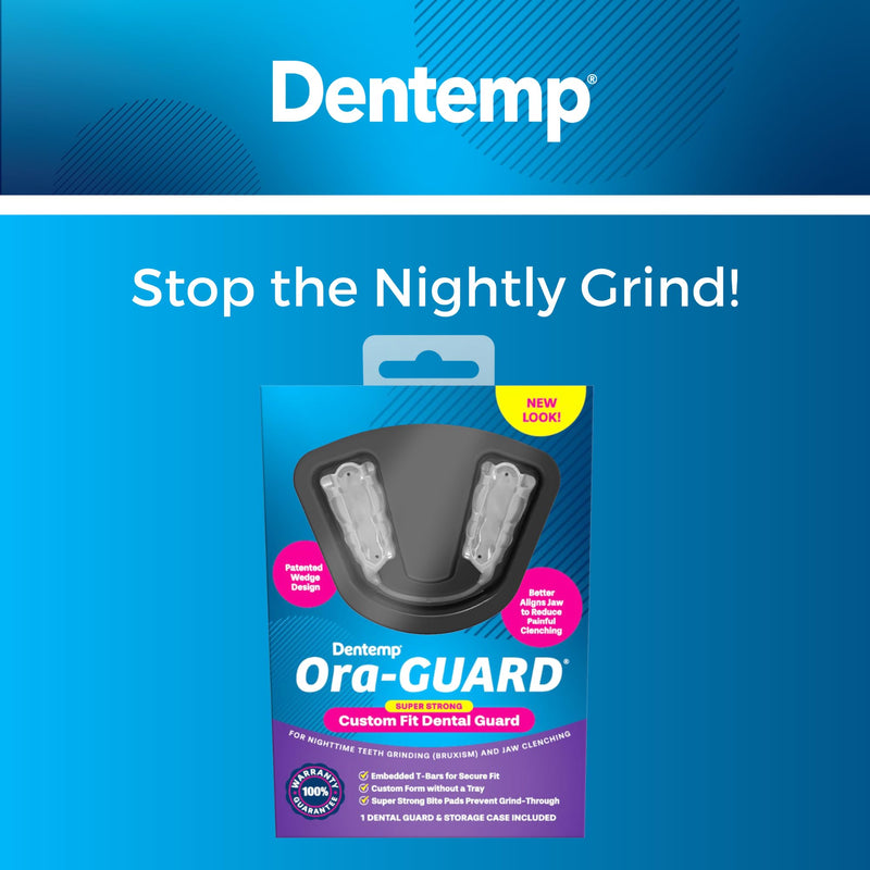 [Australia] - Dentemp Ora-GUARD Custom Fit Dental Guard - Bruxism Night Guard for Teeth Grinding (Two Pack) - Mouth Guard for Clenching Teeth at Night - Mouth Guard for Sleeping - Relieve Soreness in Jaw Muscles… 