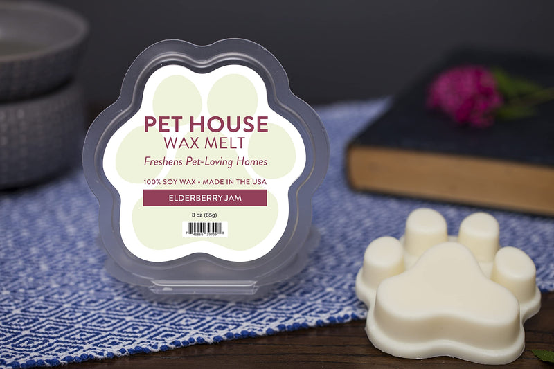 One Fur All Pet House Wax Melts - Elderberry Jam Pack of 2 - Pet Odor Eliminating Wax Melts - Long-Lasting Scented Wax Melts - Pet-friendly Wax Melts - Natural Wax Melts 3 Ounce (Pack of 2) 3 Ounce (Pack of 2) - PawsPlanet Australia