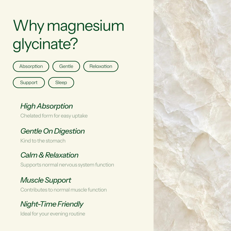 Snooze Magnesium Glycinate Gummies for Sleep Support & Relaxation with Lemon Balm & Chamomile, Supports Nervous System & Muscle Function, Blueberry Flavour, 60 Vegan Gummies