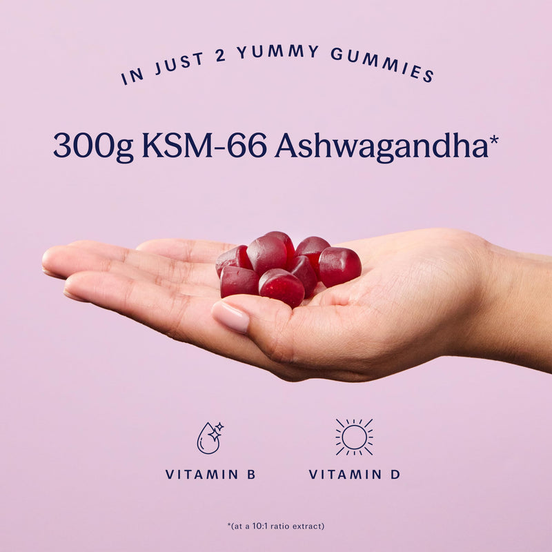TRIP Ashwagandha Gummies, Cherry, High Strength, 9,000MG KSM-66 Ashwagandha per Pack (60 Gummies), with Vitamin B6, B12 & D2 – Vegan Cherry Ashwagandha