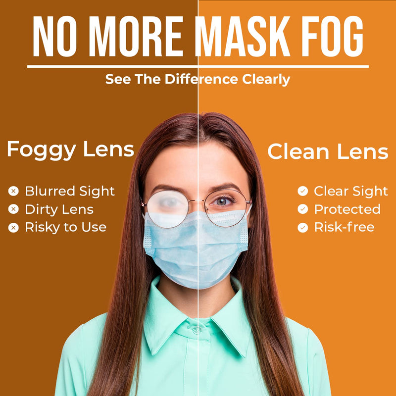 [Australia] - Care Touch Anti-Fog Dry Cloth - Anti Fog Wipes for Glasses - Individually Wrapped Suede Microfiber Cloth - Safe for All Lenses - 24-Hours Fog Free - Care Touch Lens Wipes - Eyeglass Cloth for Cleaning 